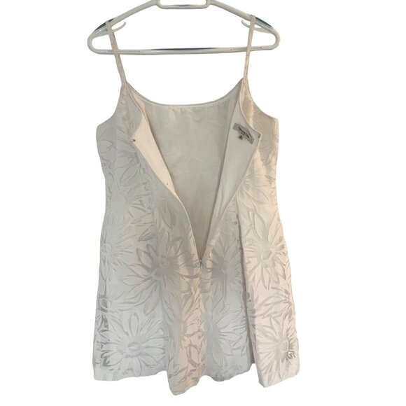 Evan Picone Sleeveless Floral Pattern White Dress Size 12 - Picture 4 of 8